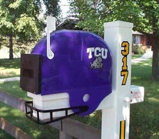 Texas Christian Horned Frogs Helmet Style Mailbox  Sports Fan Mailboxes  Sports & Outdoors