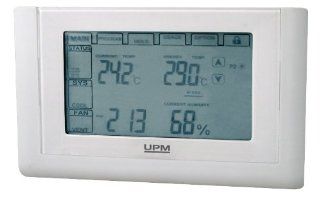 UPM THM701 24 Millivolt Low Voltage Central Heating/Cooling 7 Day Programmable Touch Screen Thermostat, White    