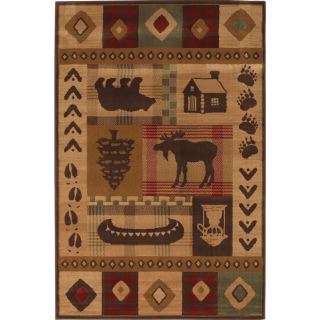 Mohawk Home Westland 5 ft 3 in x 7 ft 10 in Rectangular Brown Transitional Area Rug