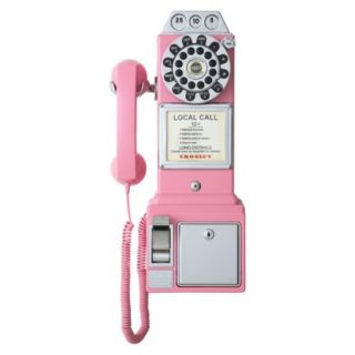 Crosley CR56 1950s Classic Pay Phone   Pink