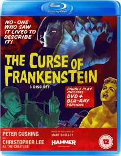 The Curse of Frankenstein   Double Play (Blu Ray and DVD)      Blu ray