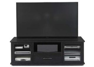 Standout 70" Horizon N702 Solid Wood TV Stand / Home Entertainment Center, Black on Ash  