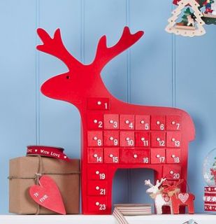 advent calendar reindeer by the contemporary home