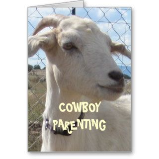 Baby's First Steps Walking Joke   Cowboy Parenting Greeting Cards