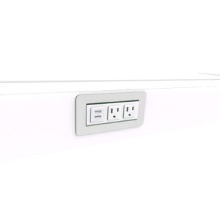 Scale 11 EYHOV Rise Surface Mounted Power Unit with 2 Outlets and 2 USB Port