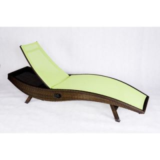 Les Jardins Out of Blue Kahuna Chaise Lounge SUNW40 Fabric Color Green Sling