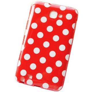 Huaqiang3c� FREE USPS SHIPPING Red Polka Dots Soft TPU Case Cover for Samsung Galaxy Note GT N7000 SGH I717 I9220 Cell Phones & Accessories