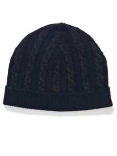 100% Cashmere Shine Hat by Qi Cashmere