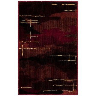 Nourison Parallels Red/ Gold Rug (19 X 29)