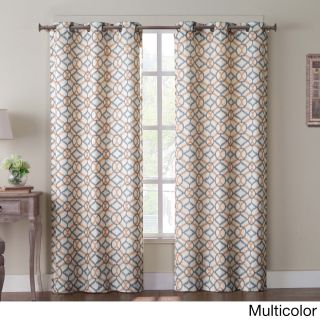 Tanjiers Ikat 84 Inch Grommet Curtain Panel Pair