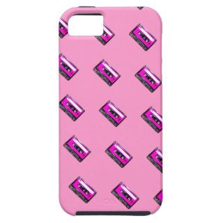 80's Pink Label Cassette Pattern iPhone 5 Covers
