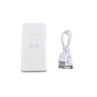 711TEK (TM) Power Bank + Qi Wireless Charger + wireless receiver for Samsung S4 I9500 10000mAh High Capacity Transmitting Terminal of Wireless Charge   White Cell Phones & Accessories