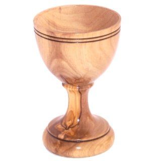 Communion Wine Cup   OliveWood MED (2 3/4 inches tall) Kitchen & Dining