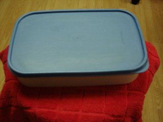 Tupperware Rectangular Modular Mate #1 W/vintage Country Blue Seal 8 1/2cups Kitchen & Dining