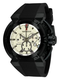 Mens Black Round Watch by Imperious