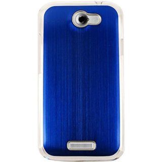 HTC ONE X S720E BLUE WITH WHITE RIM ACCESSORY CASE SNAP ON PROTECTOR Cell Phones & Accessories