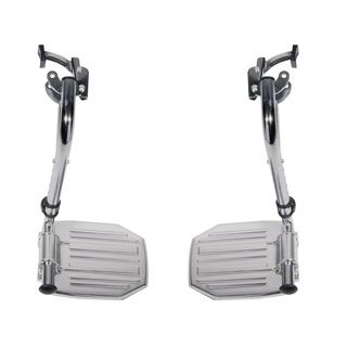 Chrome Swing Away Aluminum Footplate Footrests