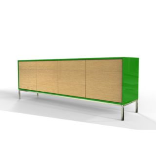 Industrya Circa 4 Storage Credenza C4.DDDD Finish Lime / White Oak