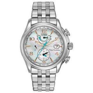 Ladies Citizen Eco Drive™ World Time A T Watch with Mother of Pearl