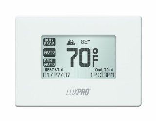 Lux PSPU721T Touch Screen 7 Day Deluxe Programmable Thermostat   Programmable Household Thermostats  