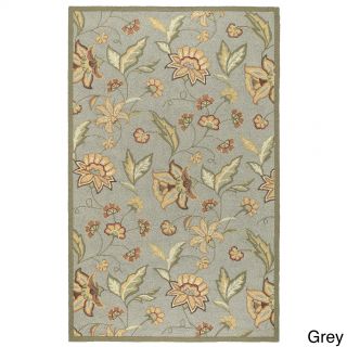 Hand hooked Shannon Transitional Floral Indoor/ Outdoor Area Rug (3 X 5)