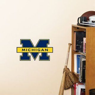 University of Michigan Fathead Wall Graphic Wolverines Teammate Logo  Sports Fan Wall Banners  Sports & Outdoors