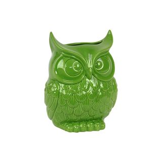 Green Ceramic Owl