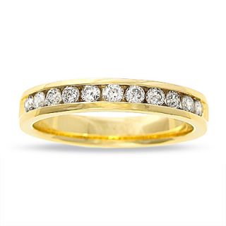 CTW. Diamond Channel Band in 14K Gold   Zales