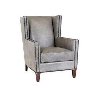 Clyde "Designer Style" Leather Wingback Accent Chair w/ Nailhead Trim   Living Room Furniture Sets