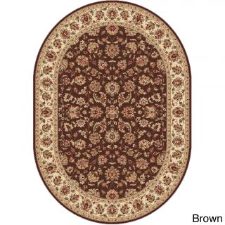 Rhythm 105370 Traditional Area Rug (5 3 X 7 3 Oval)