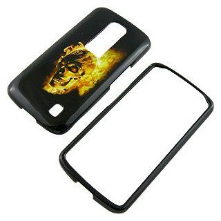 Fire Skull Protector Case for LG Nitro HD (LG P930) Cell Phones & Accessories