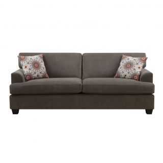 Emerald Lorena Platinum Grey 2 pillow Sofa