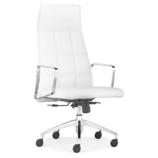 Controller High Back White Office Chair