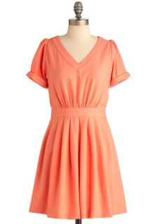 Mon Cherie Sea Dress in Salmon  Mod Retro Vintage Dresses