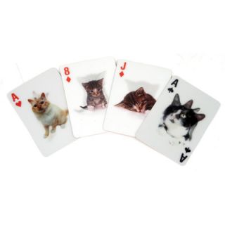 Kikkerland 3 D Cats Playing Cards GG38