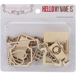 Hello My Name Is Laser cut Wooden Shapes