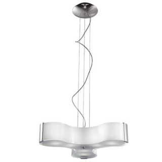 Studio Italia Design Tris 6 Light Pendant in Blown Glass with Sides 0703 Size
