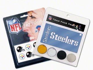 Pittsburgh Steelers Face Paint and Tattoo Pack Sports & Outdoors