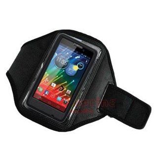 Armband Exercise Workout Case with Key holder for iPhone 4s, 4, iPhone 5s, 5c, iPhone 5 with an Otterbox Defender or Commuter Case on it Cell Phones & Accessories