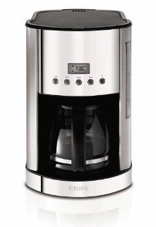 KRUPS KM730D50 Breakfast Set Coffee Maker with Brushed and Chrome Stainless Steel Housing, 12 cup, Silver Drip Coffeemakers Kitchen & Dining