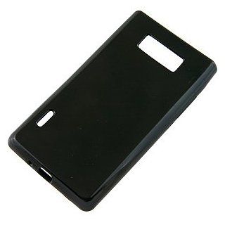 TPU Skin Cover for LG Splendor US730 / Optimus L7, Black Cell Phones & Accessories
