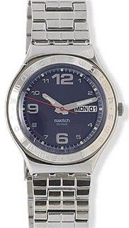 Swatch Men's YGS730G Clinker Steel Watch Watches