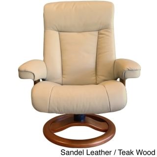 Fjord Scansit Leather Recliner And Ottoman