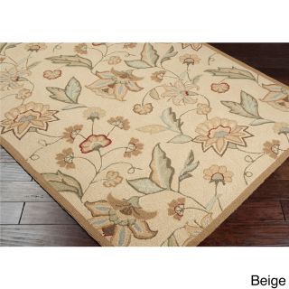Hand hooked Shannon Transitional Floral Indoor/ Outdoor Area Rug (8 X 10)