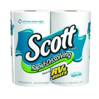 Scott Rapid Dissolve Bath Tissue White 4 pk Health & Personal Care