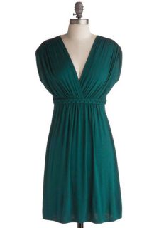 Closet Braid Dress in Deep Jade  Mod Retro Vintage Dresses