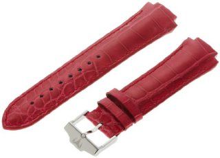 TechnoMarine S7103 NeoClassic 16 mm Hot Pink Alligator Leather Strap with Single Buckle Watches