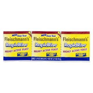 Fleischmann's Rapid Rise Highly Active Yeast, 0.75 OZ (Pack of 20)  Biscuit Mixes  Grocery & Gourmet Food