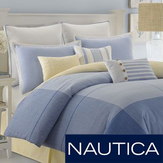 Nautica Nautica Beech Island Oversized Comforter With Optional Sham Separates Blue Size Twin