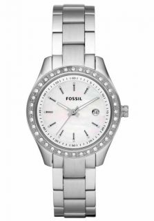 Fossil ES2998  Watches,Womens Stella White Dial Stainless Steel, Luxury Fossil Quartz Watches